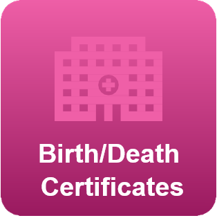 Birth/death certificates button