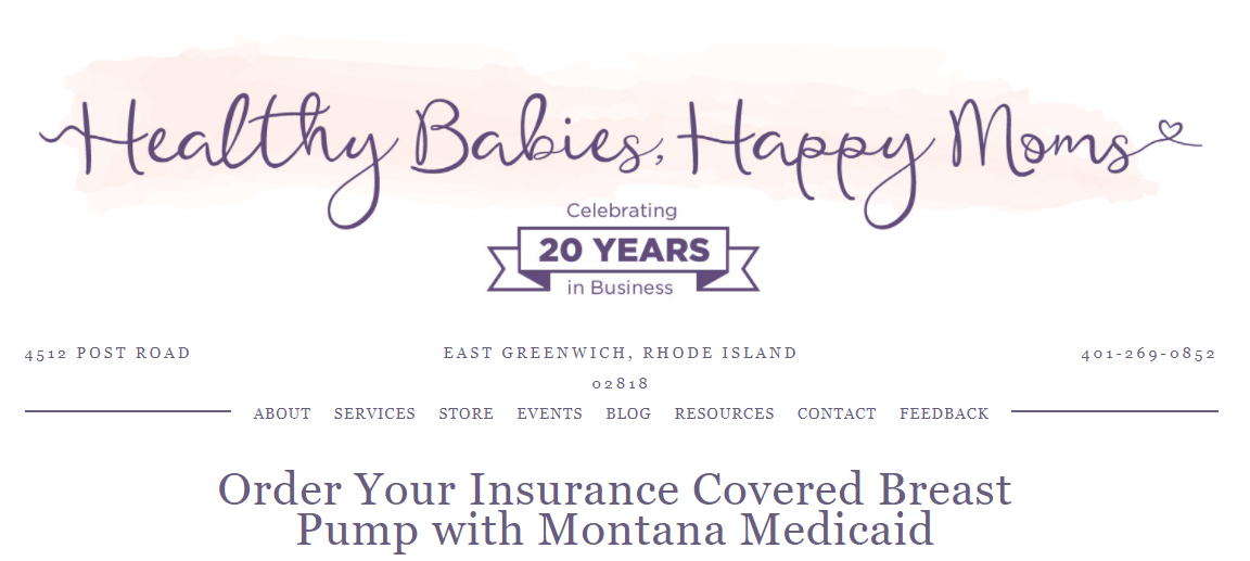 Montana Medicaid Breast Pump Order Form
